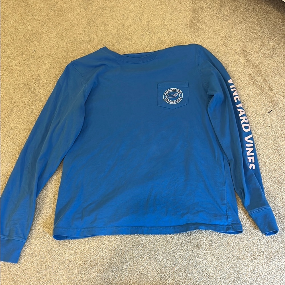 Vineyard Vines Classic Blue Long Sleeve Tee